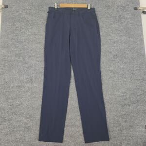 Alo Yoga Pant Men 32 Day And Night Pant Navy Stretch Straight Office Work Travel